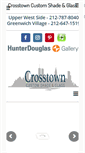 Mobile Screenshot of crosstownshadeandglass.com